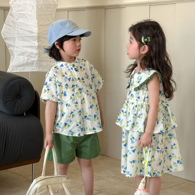 【BABY&KID】夏新作 ドーパミンセットアップ、ワンピースSK063023