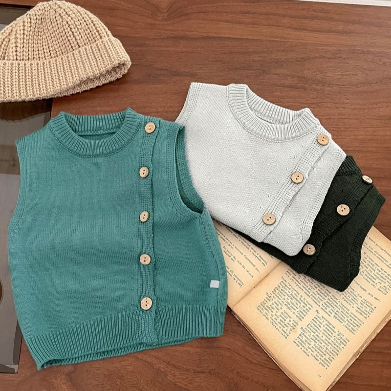 【BABY&KID】無地ニットベストSK101832