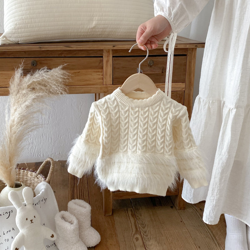 【BABY&KID】アラン編み保温セーターSK092433