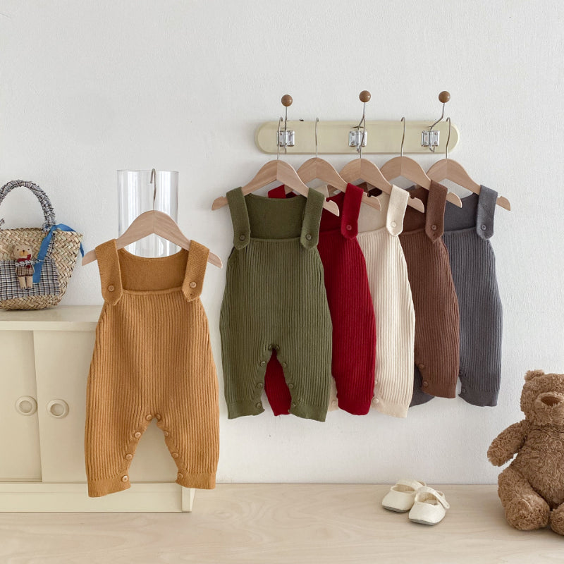 【BABY】シンプルニットサロペットSK092529