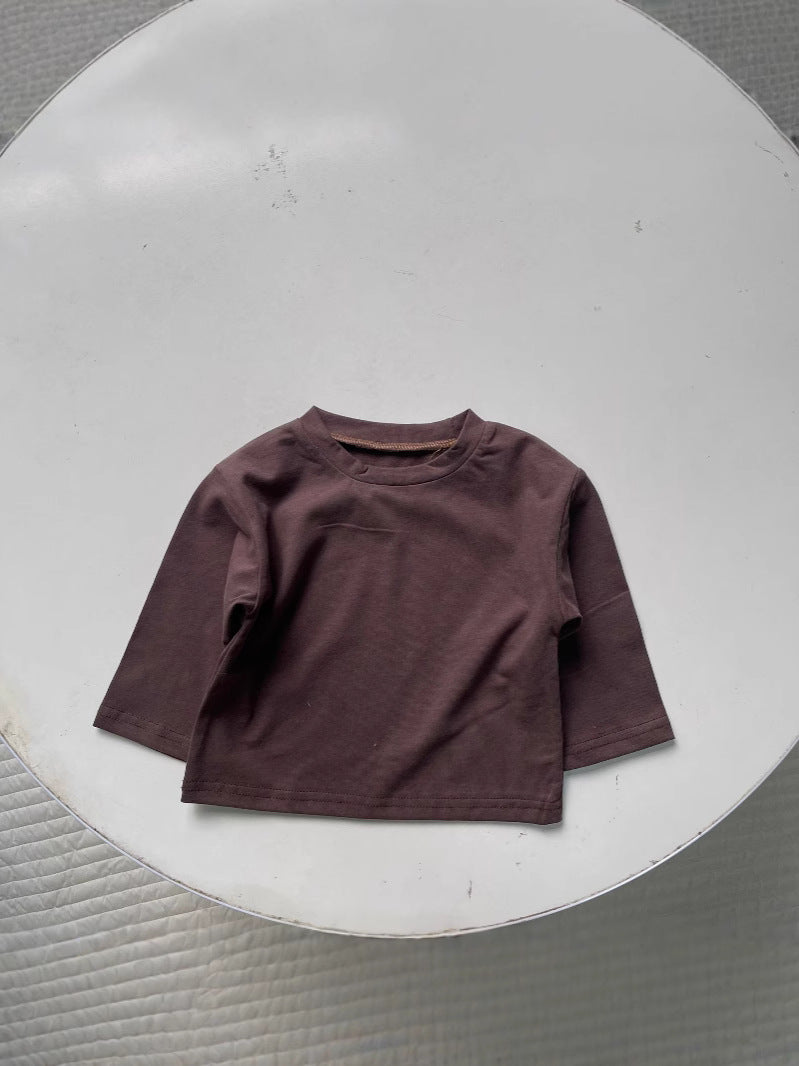 【BABY&KID】無地シンプルトップスAK012823