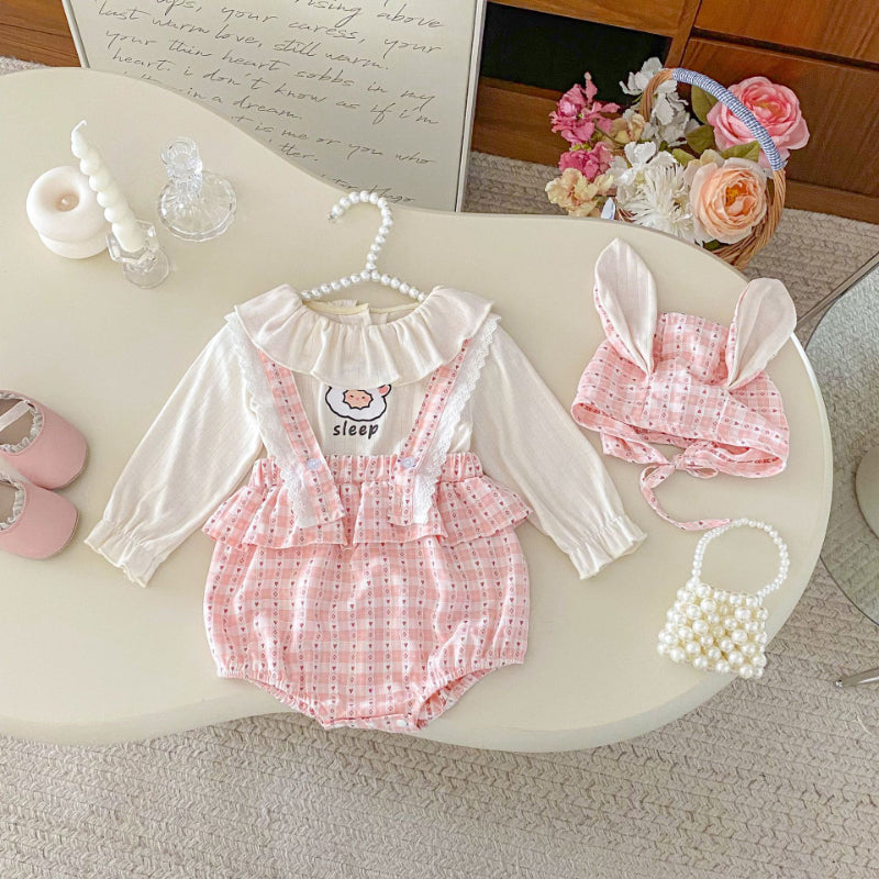 【BABY】ハートサロペット&キャラTシャツSK092523