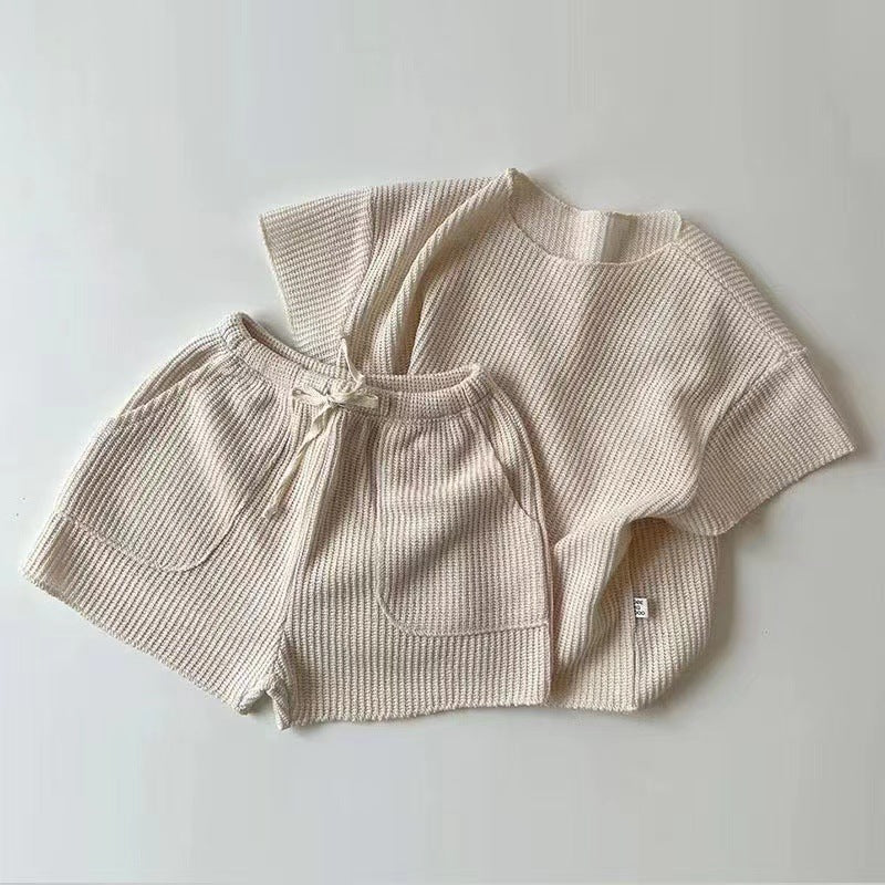 【BABY&KID】夏新作 カジュアル半袖セットアップSK091208