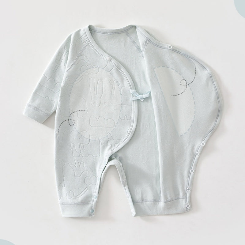 【BABY】北欧風アニマルジャカードカバーオールSK102607