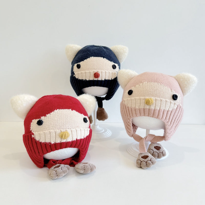 【HAT】フクロウ耳あて帽子SK101604