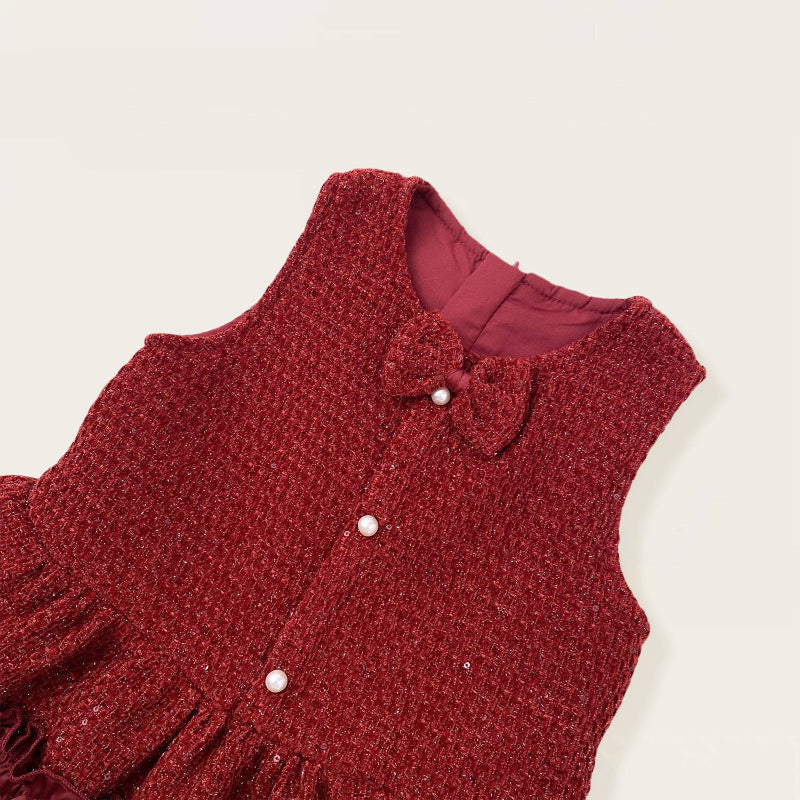 【BABY&KID】冬新作 小香風ジャンパースカート&ニットセーターSK102427