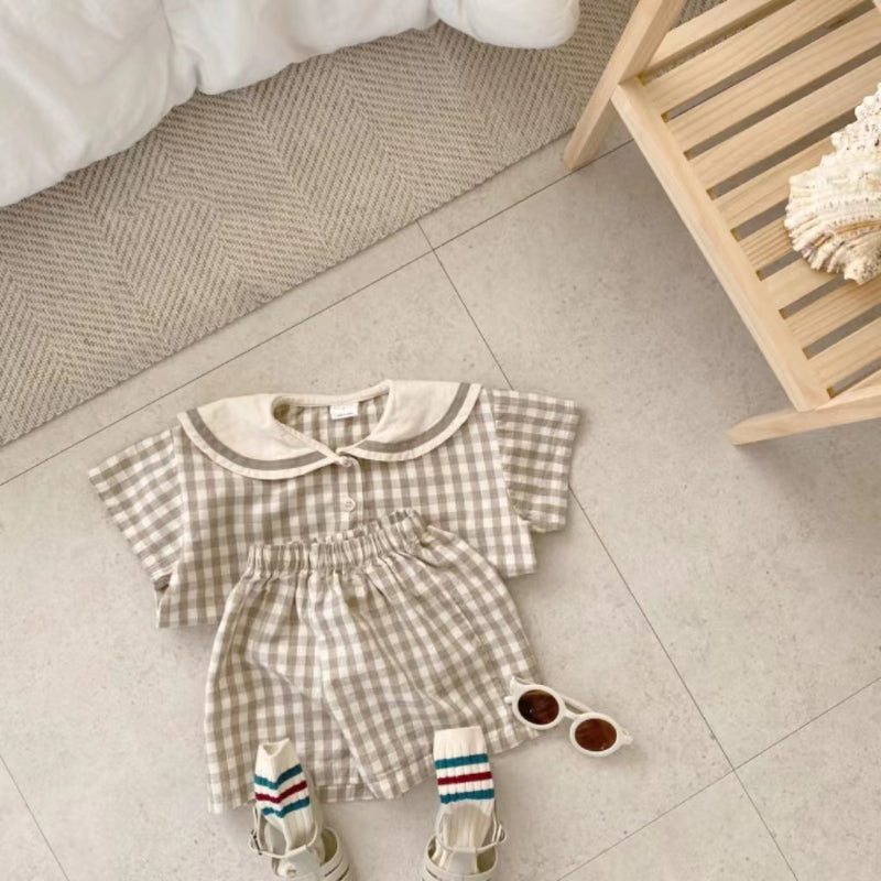 【BABY&KID】夏新作 セーラー風セットアップSK071721