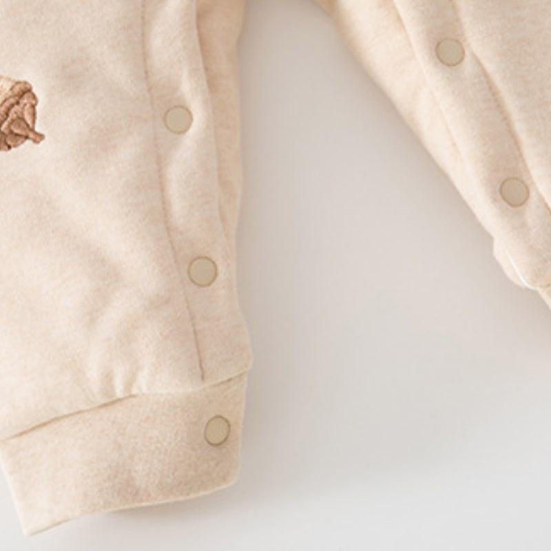 【BABY】冬新作北欧風刺繍りす中綿カバーオールSK102621