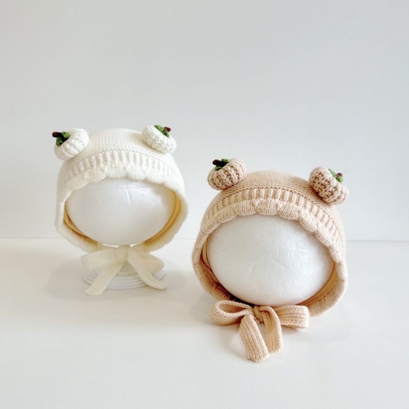 【HAT】ダブルパンプキン波型ニット帽子SK101606