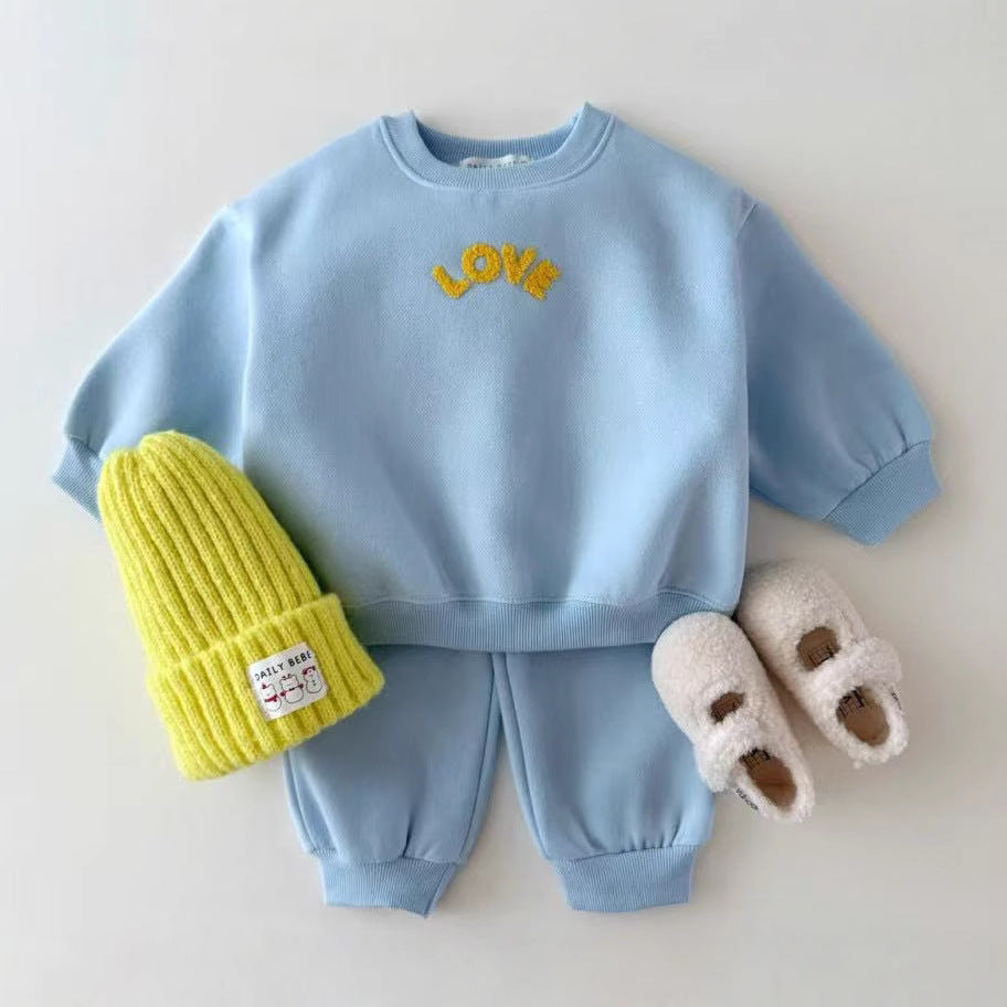 【BABY&KID】LOVE オシャレセットアップSK030303