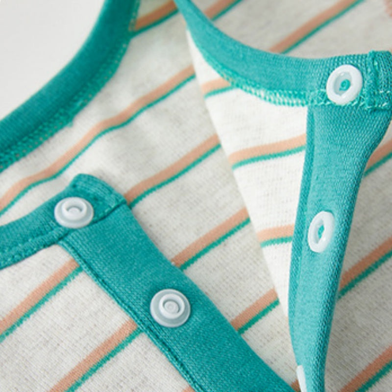 【BABY】北欧風レトロボーダーカバーオールSK102626