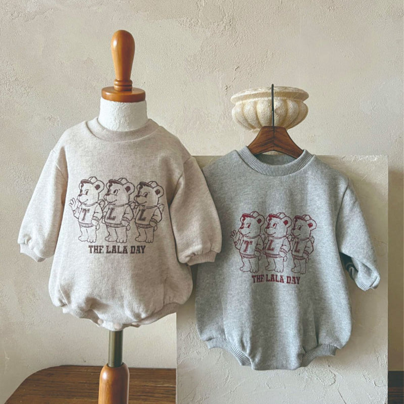 【BABY】3匹くまプリントロンパースSK101503
