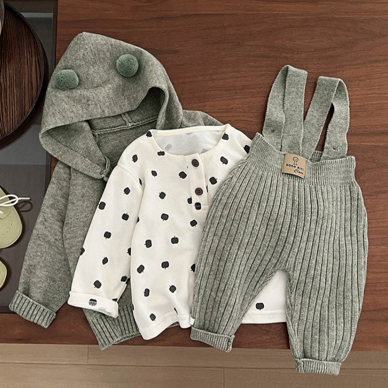 【BABY】ニットサロペットカバーオールSK102323