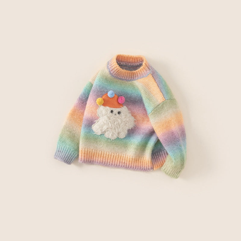 【BABY&KID】カラーポンポンニットセーターSK101837