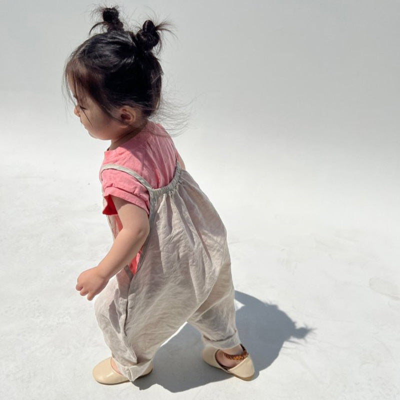 【オトク】【BABY&KID】夏新作 ドットキャミサロペット、TシャツSK090324