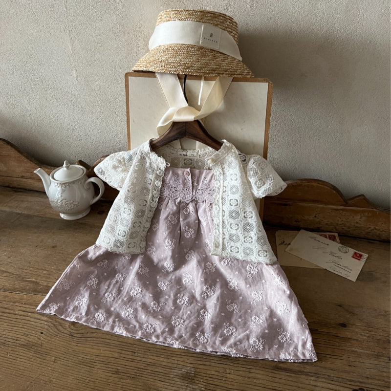 【姉妹服】夏新作 ヴィンテージ風総刺繍キャミロンパース、ワンピースSK082517