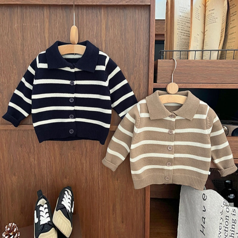 【BABY&KID】ニットボーダー柄カーディガンSK032106