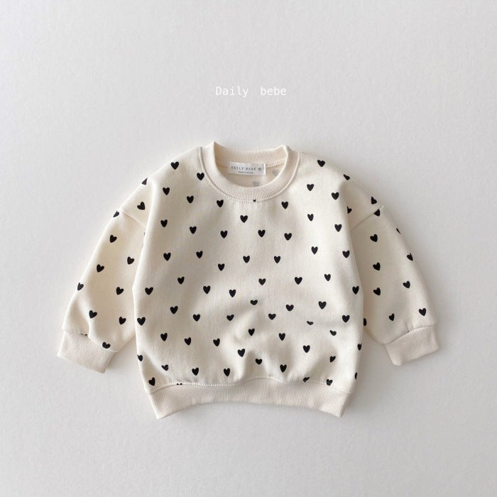 【BABY&KID】可愛いハートセットアップSK022403