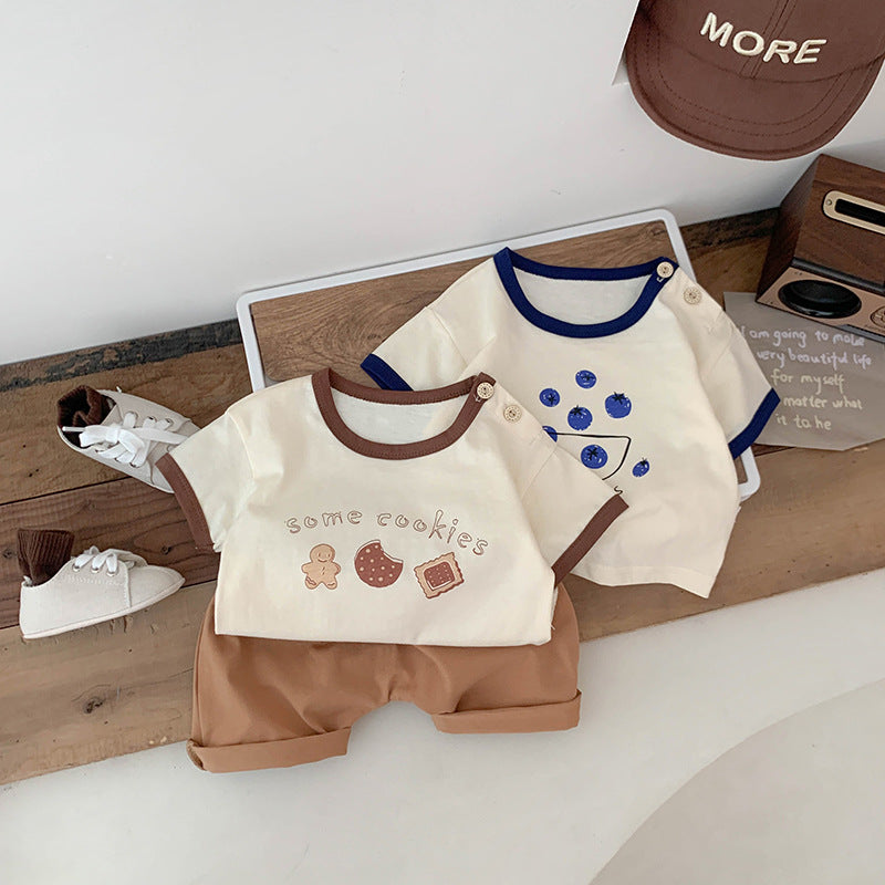 【BABY】夏新作 クッキー柄TシャツSK091721