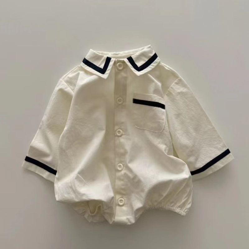 【BABY】ミリタリー風長袖ロンパースSK010309