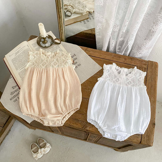 【BABY】夏新作 ノースリーブプリンセスロンパースSK062315