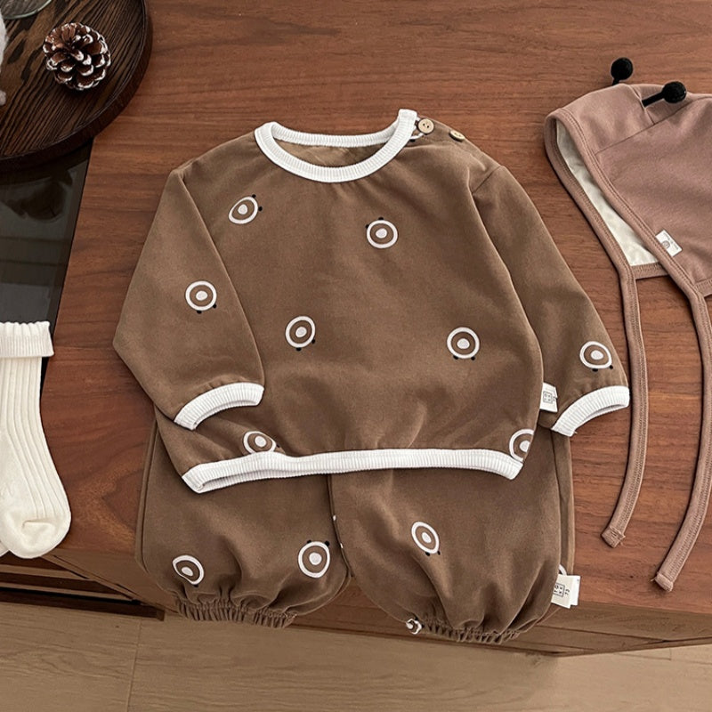 【BABY&KID】くまフェイス柄セットアップSK101820