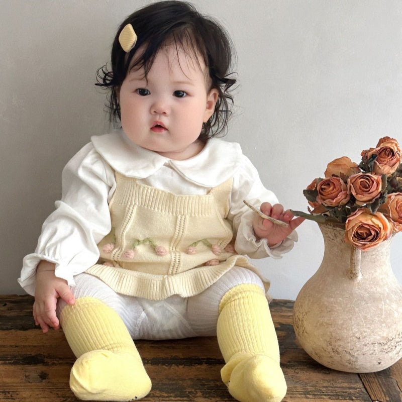 【BABY&KID】ポンポン付きニットベストSK101828