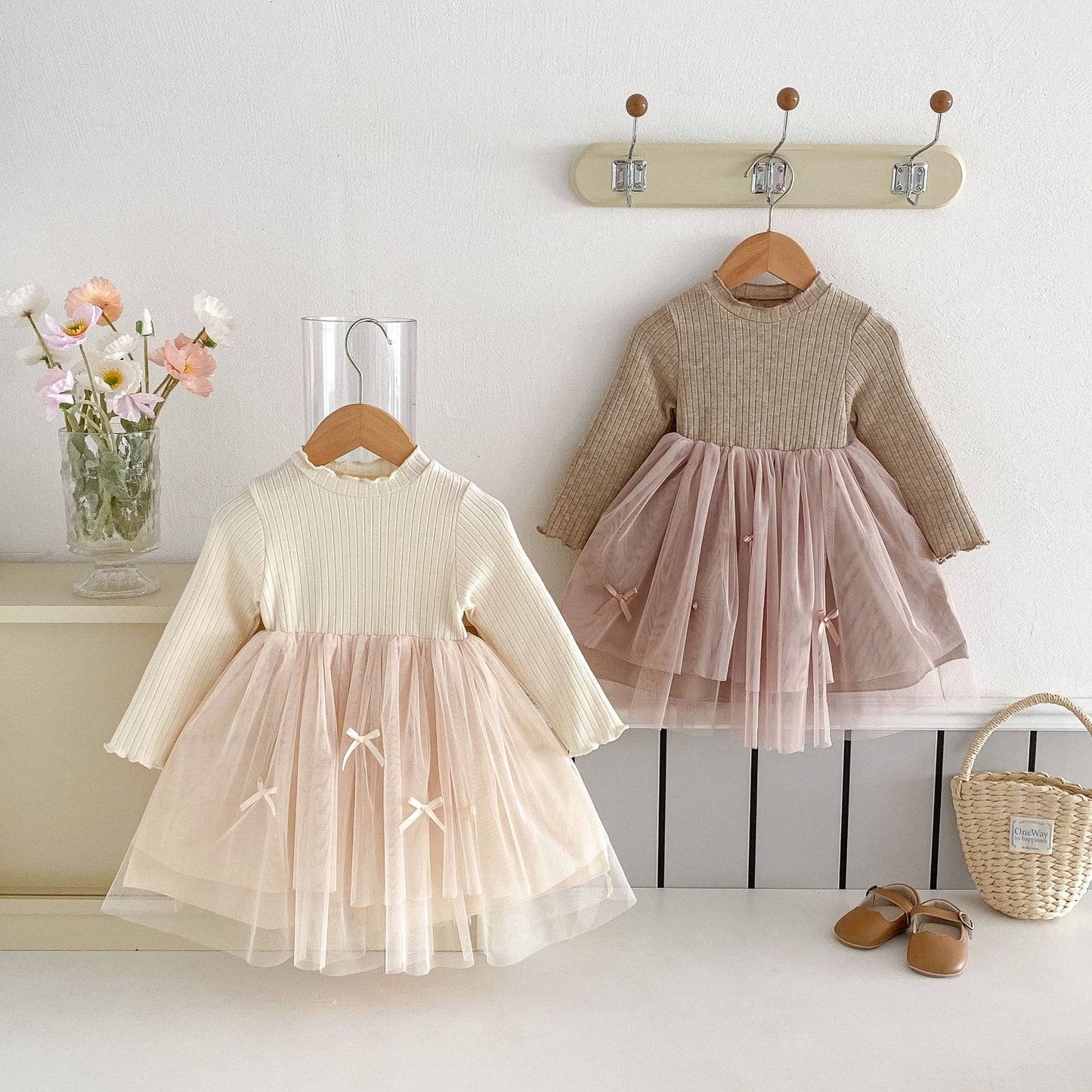 【BABY&KID】リボン付きワンピースSK030708