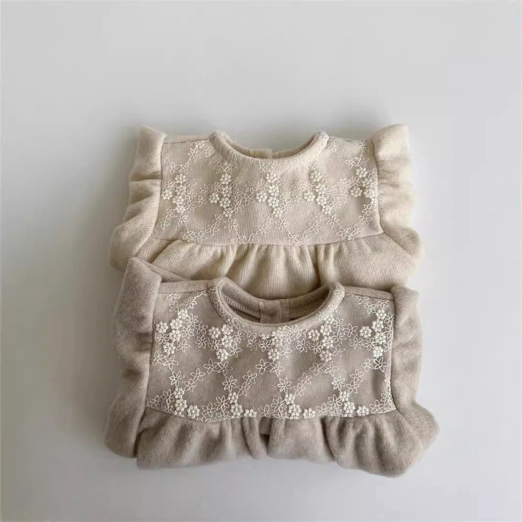 【BABY&KID】レース襟暖かいシャツSK030511