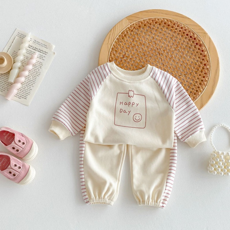 【BABY&KID】HAPPY DAY可愛いセットアップSK032208