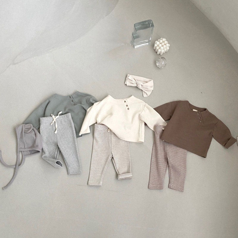 【BABY&KID】無地シンプルトップスSK012807