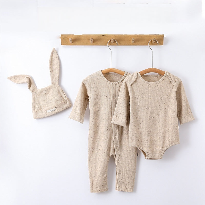【BABY】無地ロンパース、カバーオール、帽子SK101327