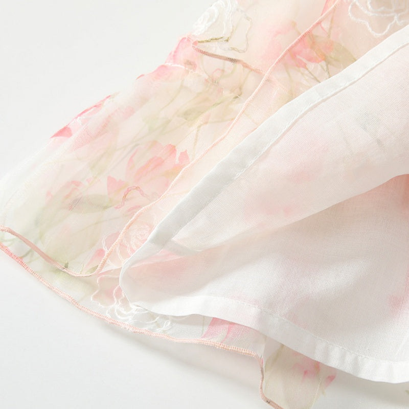 【BABY&KID】夏新作 花柄ピンクワンピース&帽子SK091931
