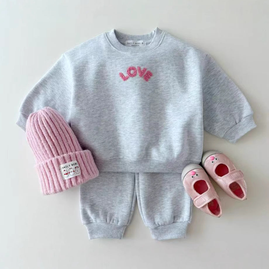 【BABY&KID】LOVE オシャレセットアップSK030303