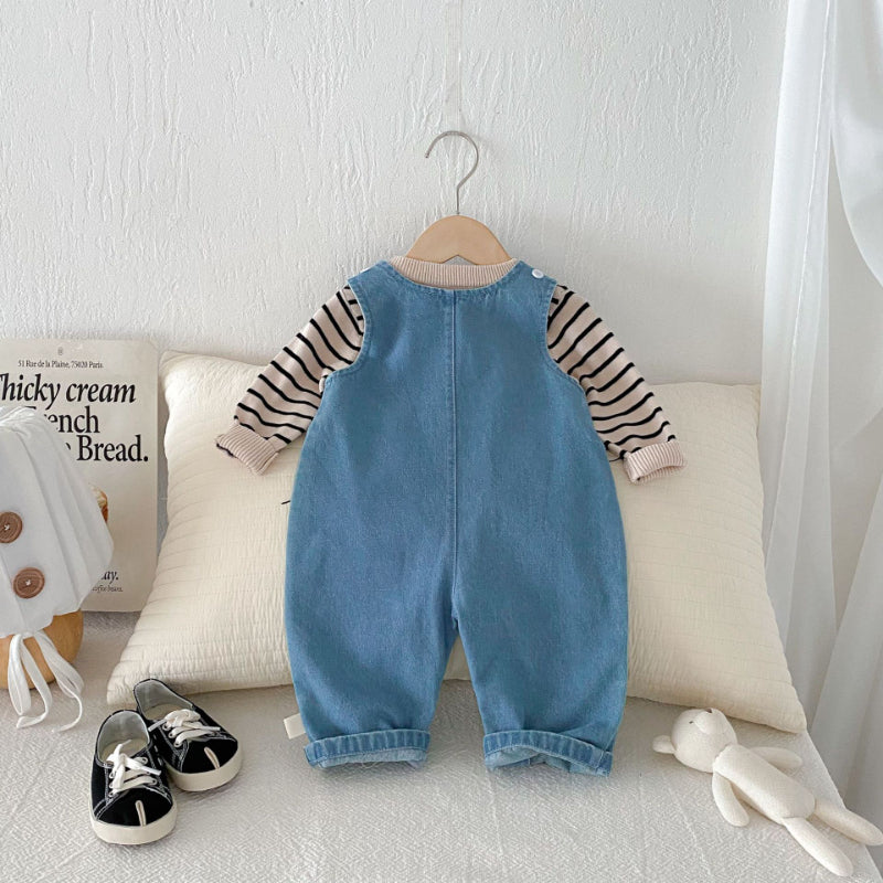 【BABY】くまポケットサロペットSK092512