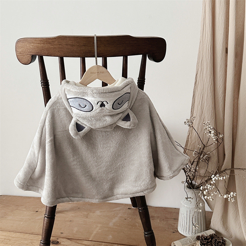 【BABY&KID】キャラクター刺繍フードポンチョSK101555