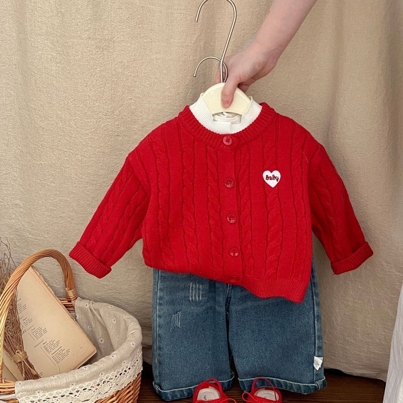 【BABY&KID】ハートニットカーディガンSK101919