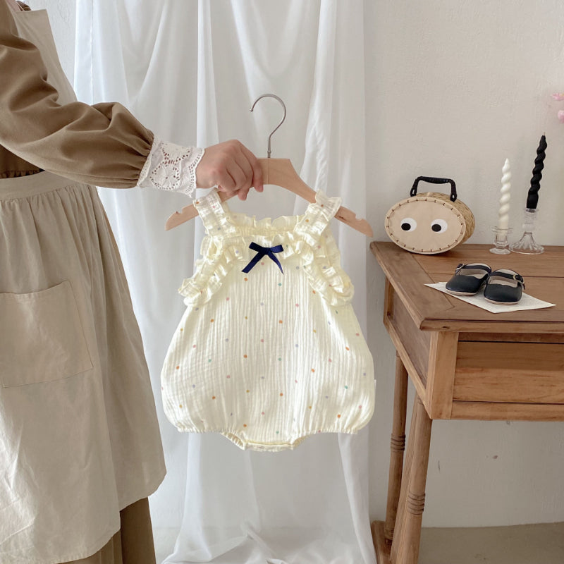 【BABY】夏新作 ガーゼキャミロンパースSK091918