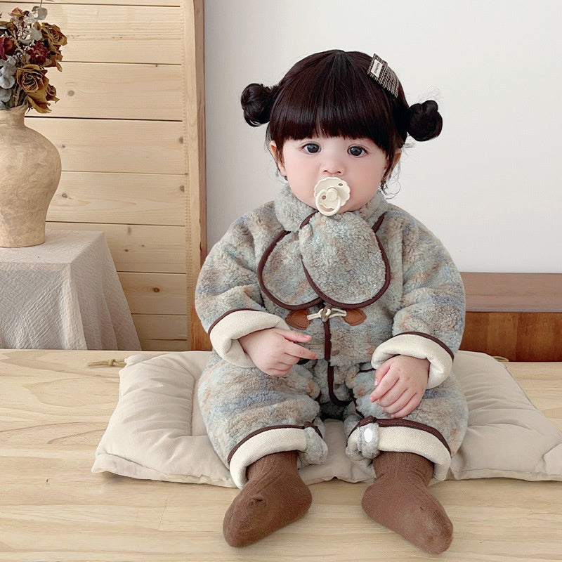 【BABY】冬新作韓国風あったかカバーオール&マフラーSK103214
