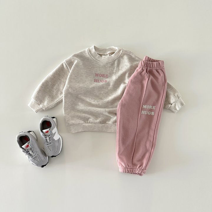 【BABY&KID】MORE HUGSカートゥーンベア長袖セットアップSK023105