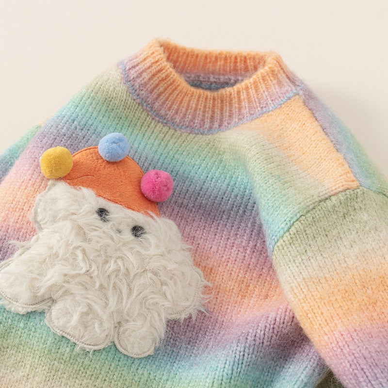 【BABY&KID】カラーポンポンニットセーターSK101837