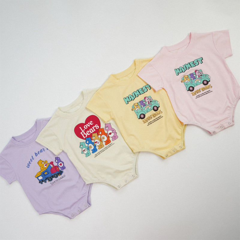 【BABY】夏新作 LOVE BEARSロンパースSK082201