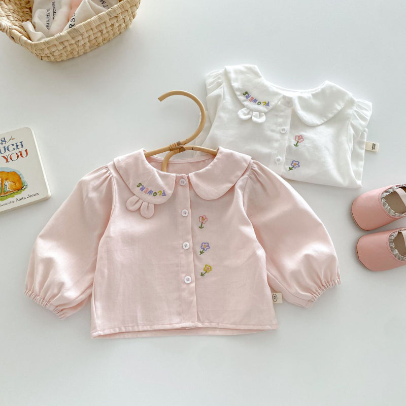 【BABY&KID】可愛い刺繍ブラウスSK100312