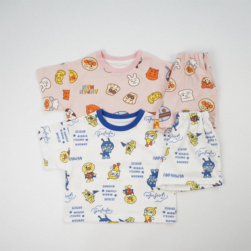 【BABY&KID】夏新作 総柄キャラクターセットアップSK091621