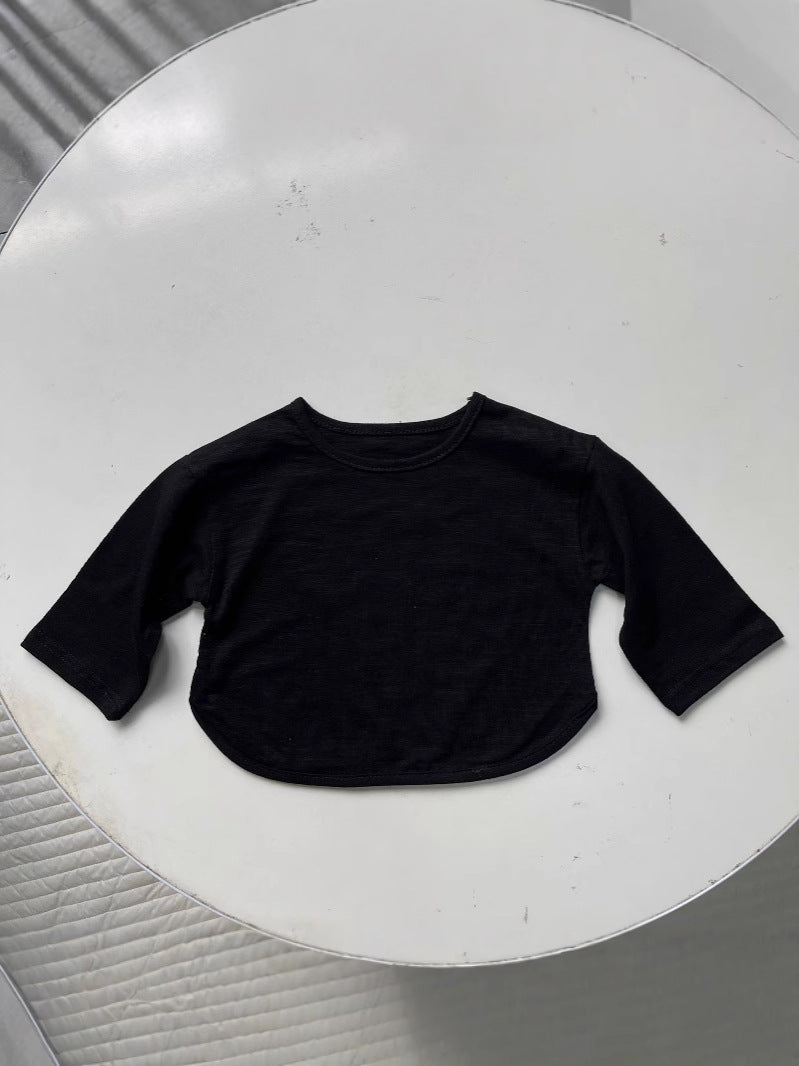 【BABY&KID】カジュアル無地シャツSK012822