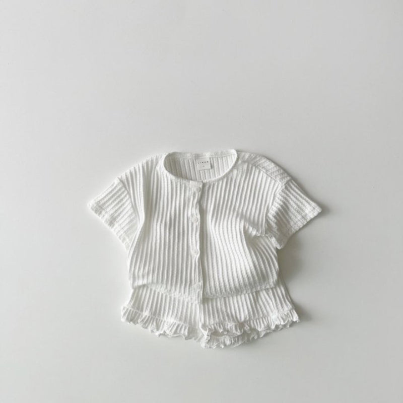 【BABY&KID】夏新作 半袖カーディガンセットアップSK091209