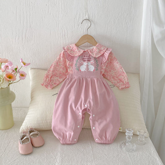 【BABY】うさぎサロペットパンツ(長ズボン)SK092308