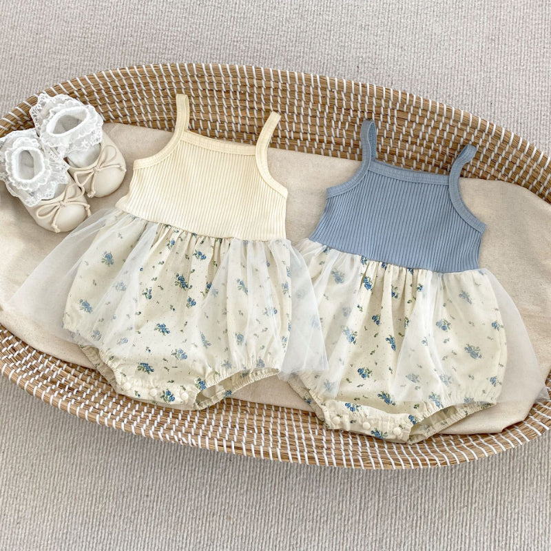 【BABY】夏新作 メッシュロンパース&カーディガンセットアップSK071908