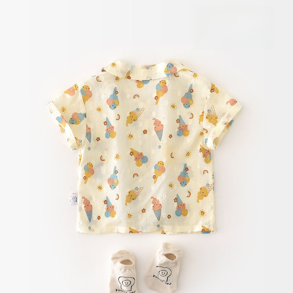 【BABY】夏新作 アイス柄シャツSK081512