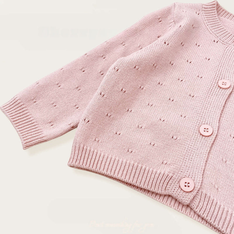 【BABY&KID】冬新作 ニットカーディガン&立体マッシュルームワンピースSK102424
